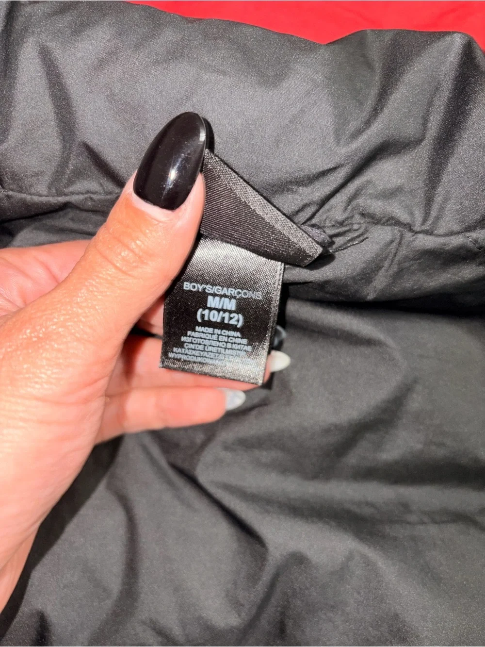 The North Face kids Black Puffer Jacket with Logo